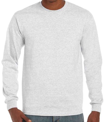 Gildan Ultra Cotton� Long Sleeve T-Shirt - ASH - 3XL